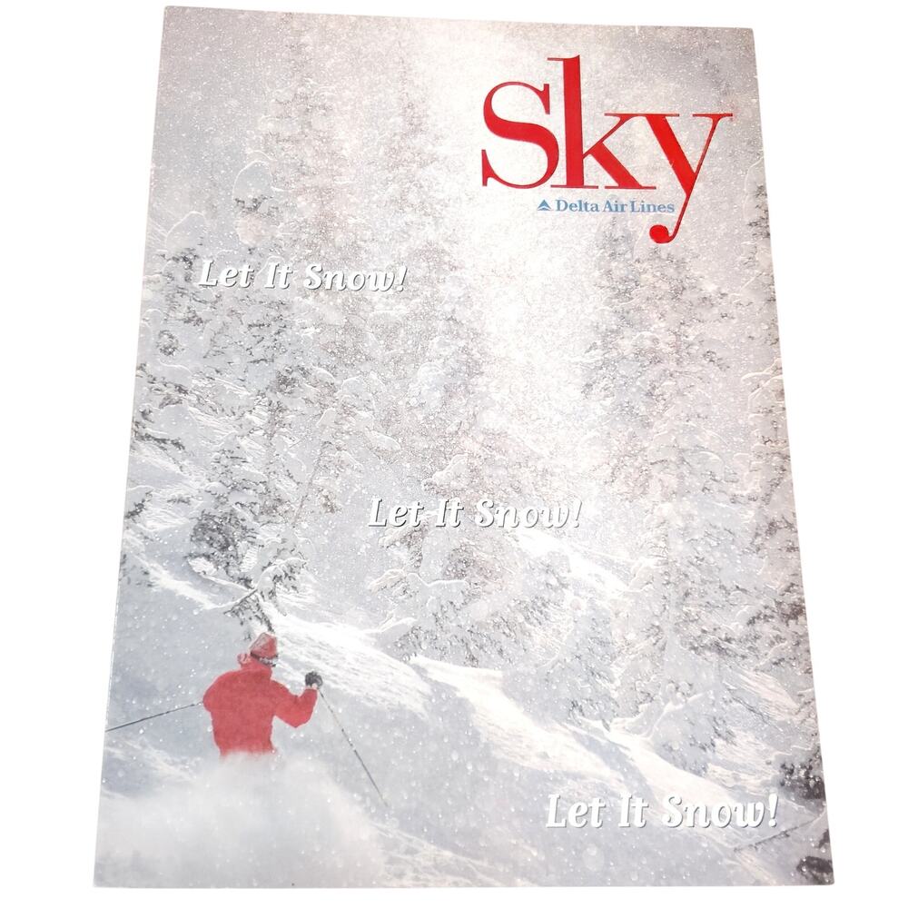 Delta Sky Magazine - December 1996 - Skiing Utah In-Flight Publication